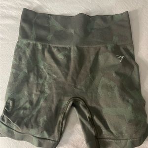 Green Gymshark Adapt Camo Shorts